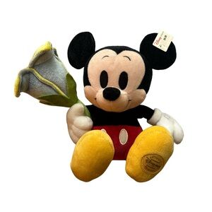 NWT Disney Store Exclusive‎ Mickey Mouse with Tulip Plush Flower